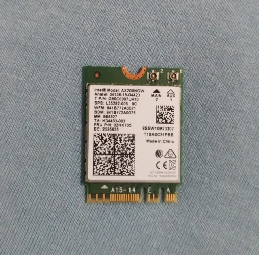 Placa wifi 6 Intel ax200 bluetooth 5.0