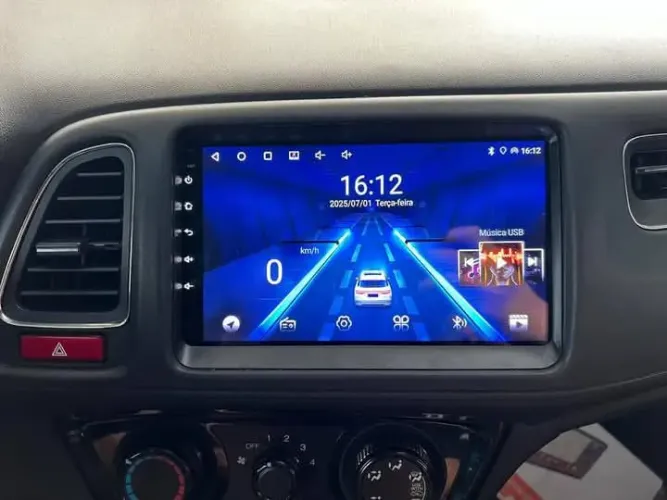 Multimídia  Honda HR-V 9P Android 2ram 32g carplay YouTube wifi Waze Netflix 