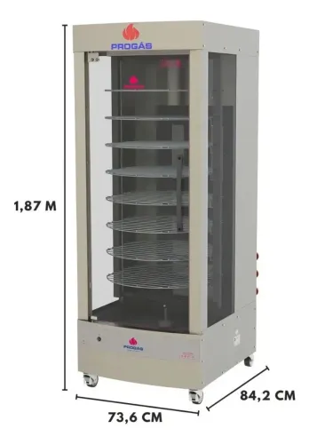 Forno Multiuso Giratório 128 kg a gás progás