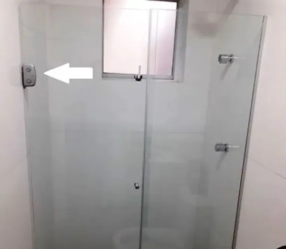 Dobradiça Para Box De Vidro De Banheiro -al- Automática