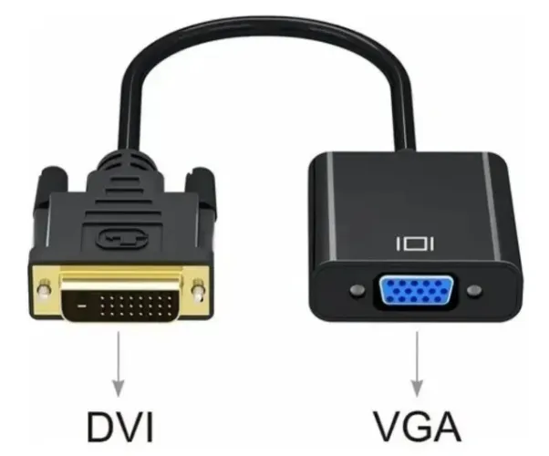 Conversor Adaptador Dvi-d 24+1 Macho P/ Vga 15pin Femea
