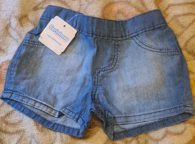 Short jeans infantil tam 1 Sem uso