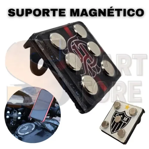 Suporte magnético de moto (super imã)