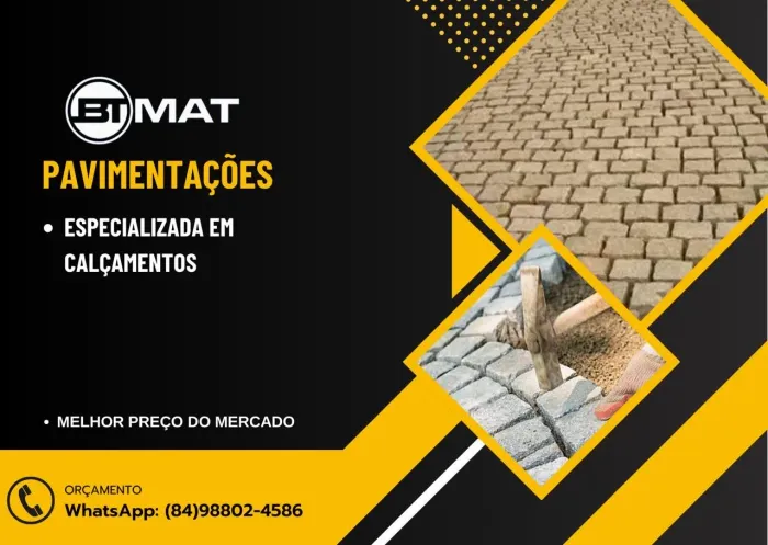Pavimentação calçamento em paralelepípedo 