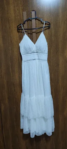 Vestido branco noivado e casamento civil 