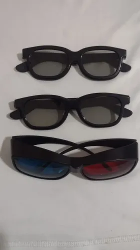 3 Óculos 3D para Cinema e TV