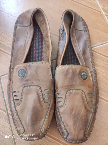 Sapatos Mocassim em Couro Legítimo Varelli - Tamanho 43
