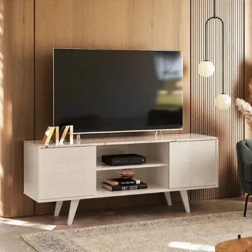 Rack Lisboa Calacata/Off White (PRODUTO NOVO)