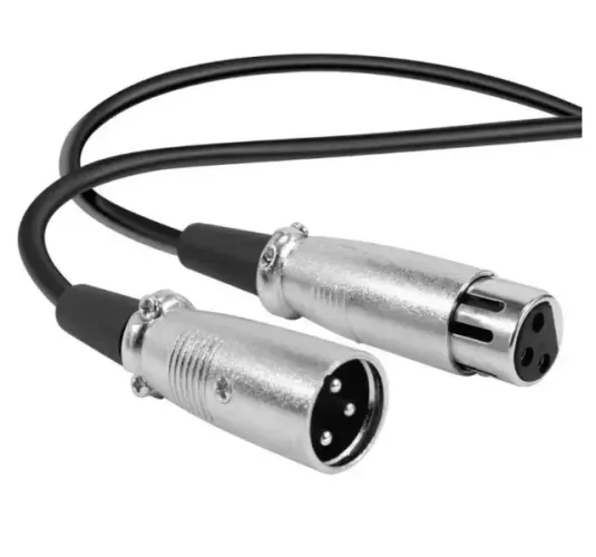 Cabo XLR macho femea balanceado 2m