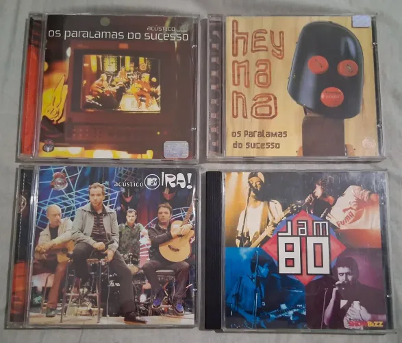 Lote de CDs: Os Paralamas, Ira! e Jam 80
