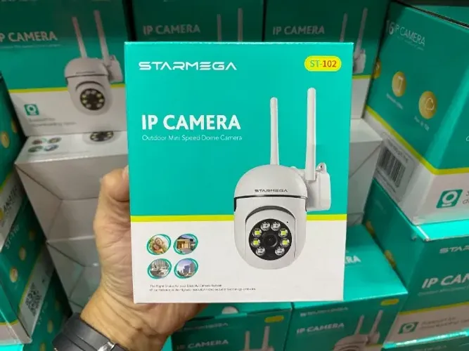 Câmera Ip Wifi Yoosse Com Antena Visão Noturna StarMega ST-102