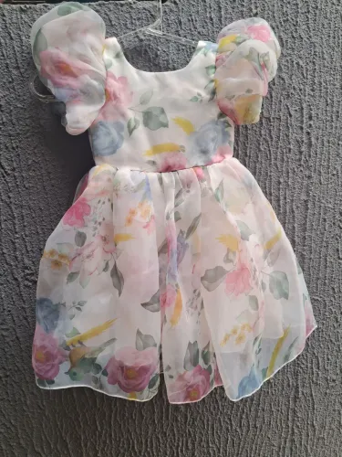 Vestido Infantil Aniversário Dama Floral Jardim Encantado