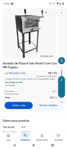 Vende-se um forno industrial novo Marca Mr 60-45