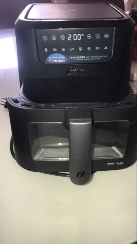 Fritadeira Digital Clear Oster 4,6L com Visor Transparente