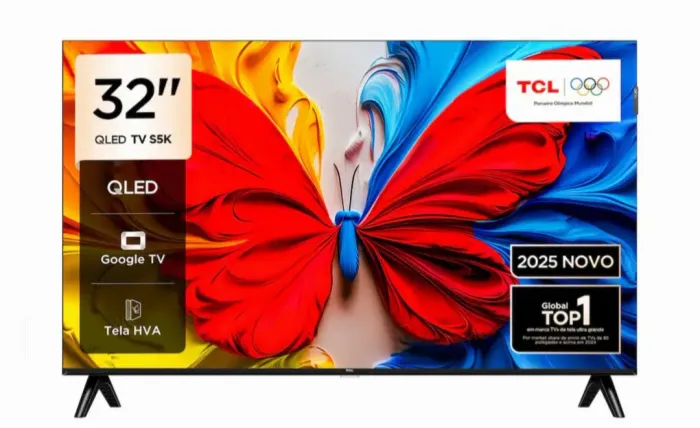 Smart TV 32? FHD TCL 32S5K QLED Dolby Audio Google TV