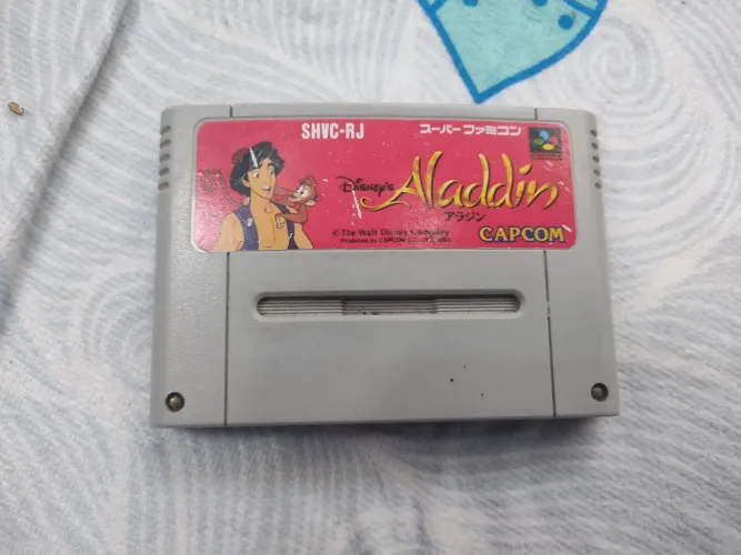 Fita Super Nintendo Alladin Original