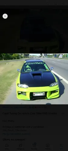 Capô customizado civic 94/95