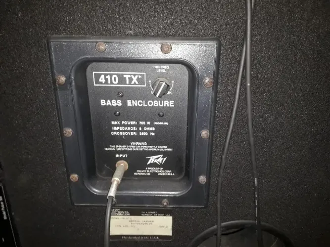 caixa peavey para baixo modelo black spyder 