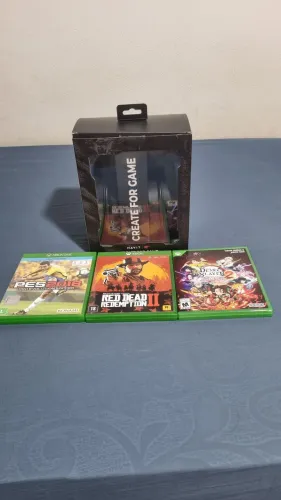 Headset/3 jogos Xbox 