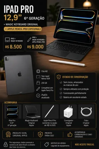 IPAD PRO 12.9? 6ª Geração