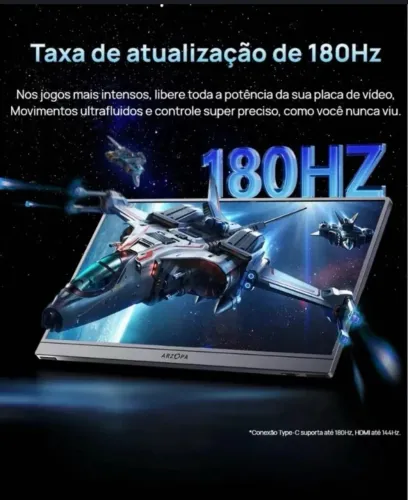 Monitor Portátil Gamer Arzopa Z3FC 16.1? 2.5K 180Hz