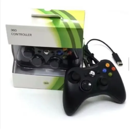 Controle Xbox 360 com fio (novo - lacrado)