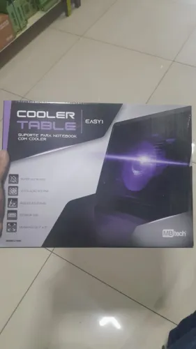 Cooler table silencioso ventilação interna,entrada usb e ângulo ajustável
