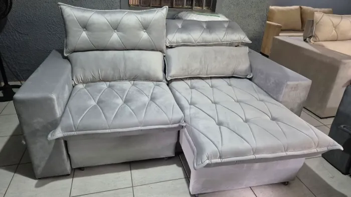 Sofá retrátil e reclinável 2,00x1,70