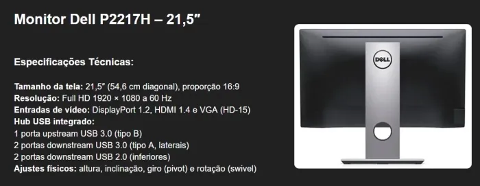 Monitor Dell P2219h 21,5