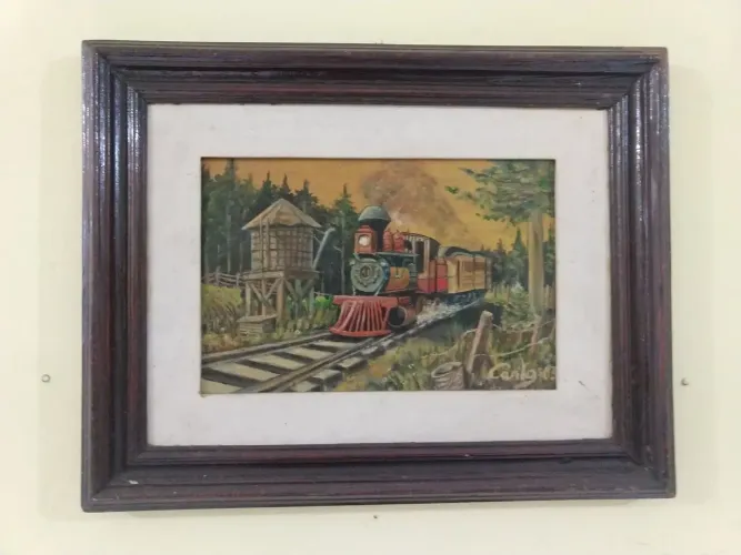 De$550 por$450 Quadro antigo óleo sobre tela