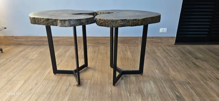 2 Mesa madeira bruta