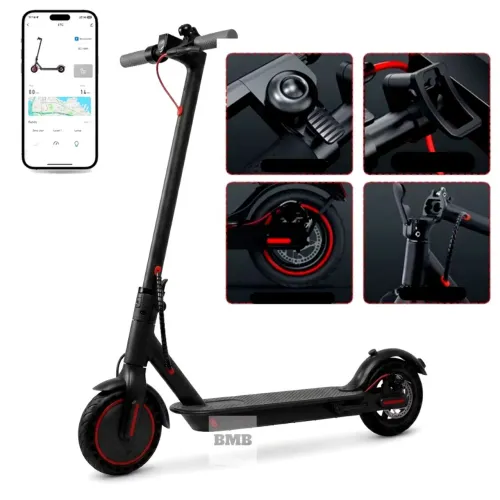 Patinete Elétrico com App GPS Bateria Recarregável Dobrável Super Autonomia para adultos.