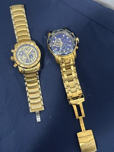 Relogios Bvlgari e Invicta quebrados
