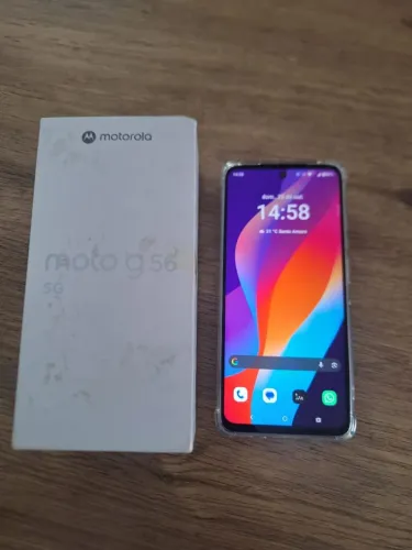 Smartphone Motorola G56 256GB Cinza 5G 8GB de RAM 6,7" Full HD+ Câm. Dupla + Selfie 32MP