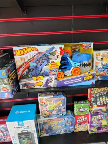 Pista Hot Wheels City Super Reboque de T-Rex Mattel - Novo - Lacrado