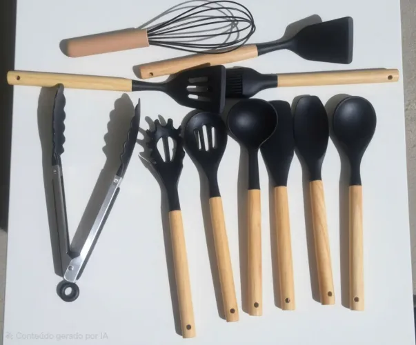 Utensílios de cozinha de silicone 10 itens
