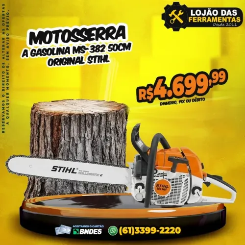 Motosserra A Gasolina MS-382 50Cm Original Stihl