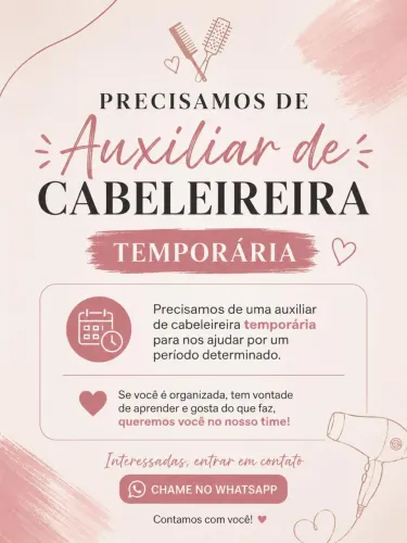 Vaga para auxiliar