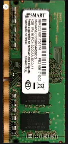 Memória Notebook Smart 4gb Sodimm Ddr4 3200mhz (Usado)