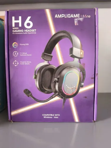 Headset Gamer Fifine AmpliGame H6 USB - Som 7.1 Surround
