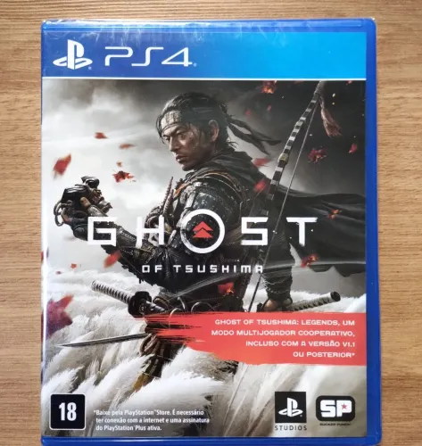 jogo mídia física ghost of tsushima ps4 ps5 lacrado