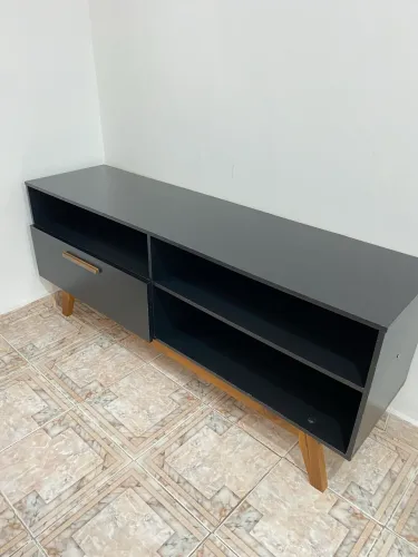 Rack Tv preto fosco