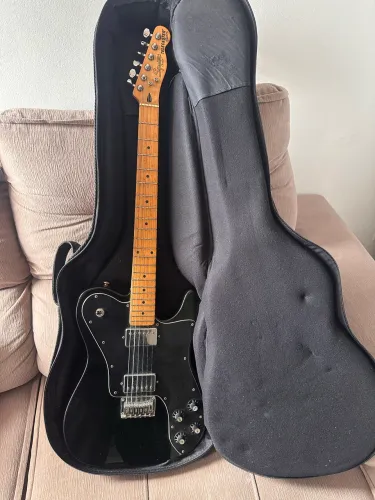 Guitarra Squier Telecaster Custom - Preta | Captadores Humbucker