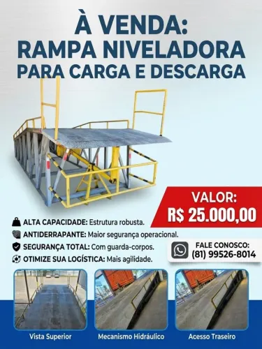 RAMPA NIVELADORA PARA CARGA E DESCARGA