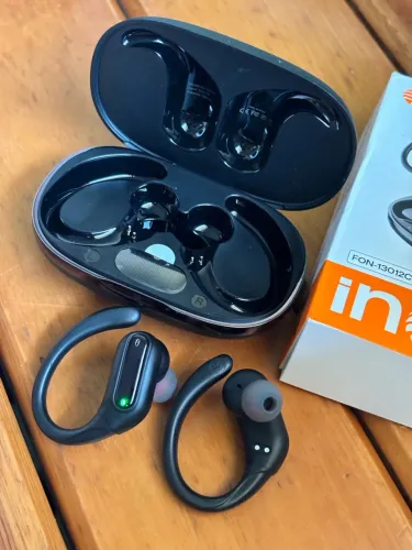 Fone de ouvido Bluetooth estilo esportivo- INOVA