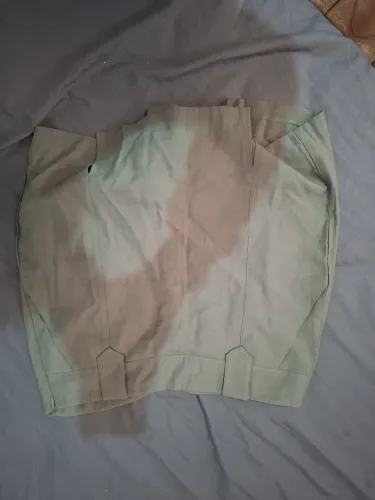 Short saia verde, tamanho M