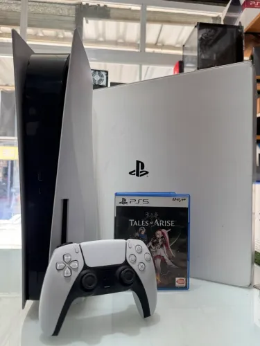 PS5 825GB COM LEITOR SEMI NOVO E COM GARANTIA