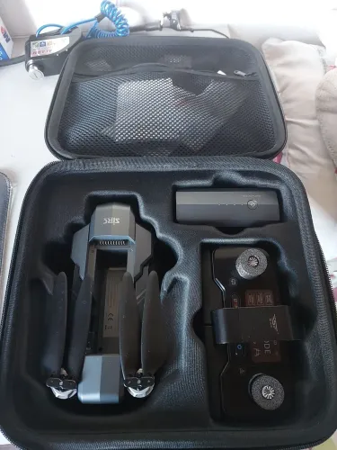 Drone SJRC F11 4K Pro GPS Dobrável - Completo na Maleta + Cartão 64GB (Perfeito Estado)