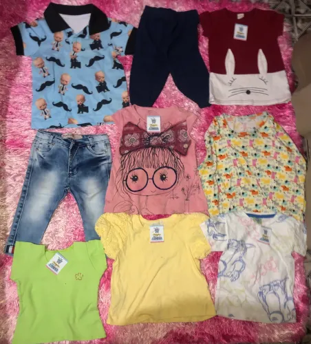 Desapego roupas crianças várias nas etiquetas
