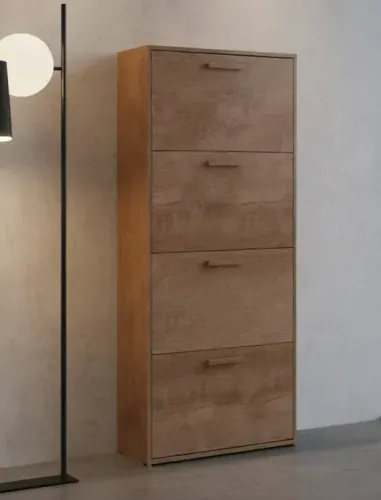 Promoção sapateira 4 gavetas canela